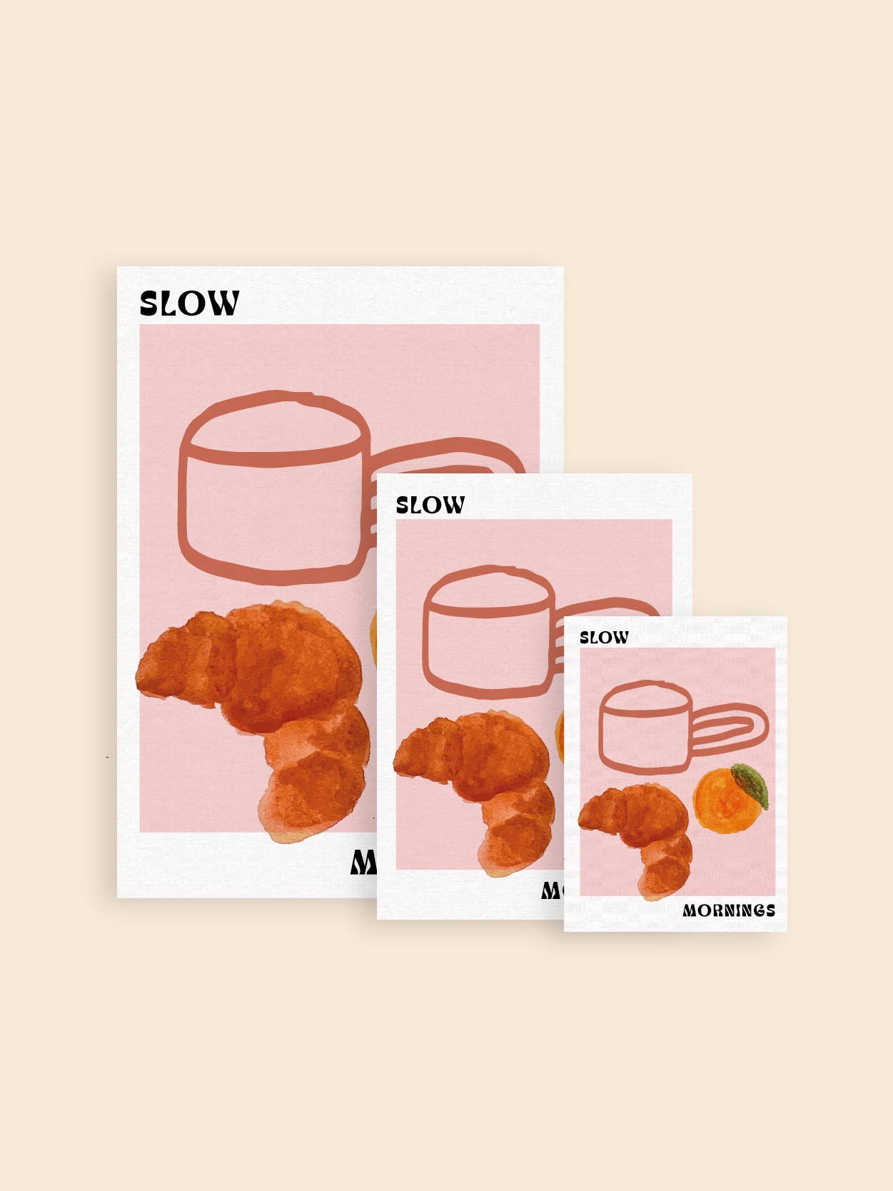 Slow Mornings Art Print: A3