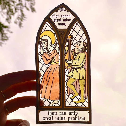 Medieval Stained Glass Sticker