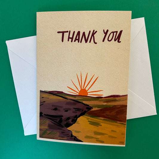 Thank you (hill) card