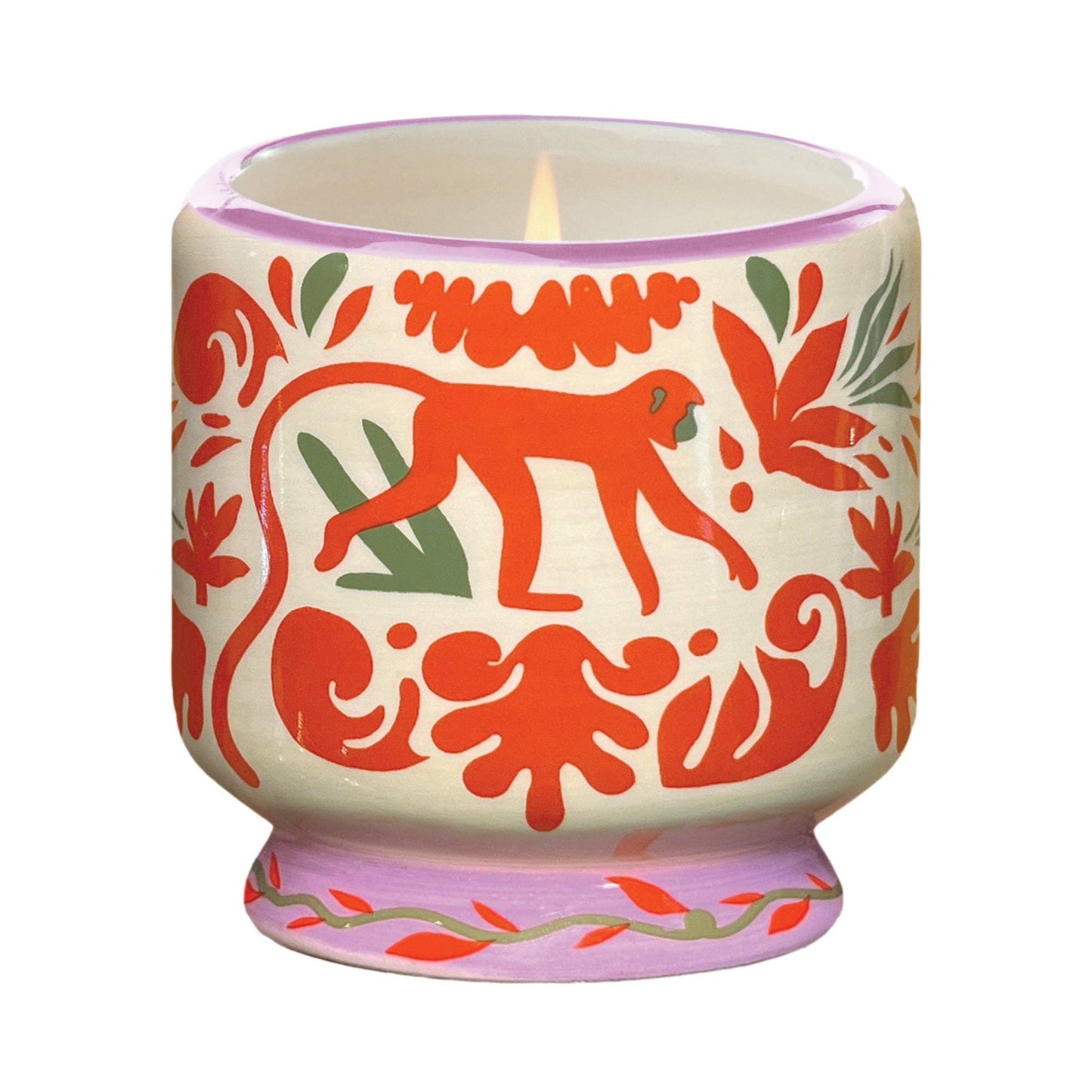 Paddywax Adopo Jungle Ceramic Candle - Coconut & Amber