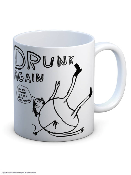 David Shrigley Mug Drunk Again