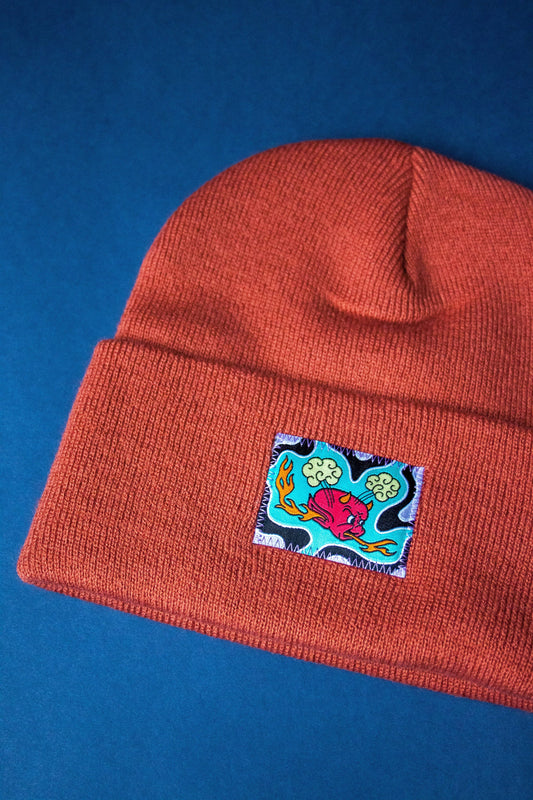 Rust Hot Stuff Cuffed Beanie