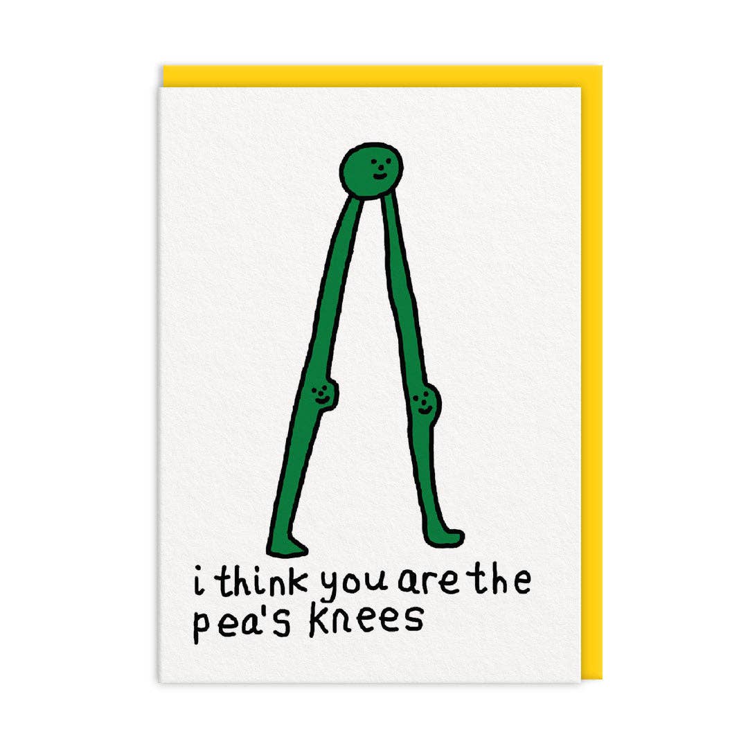 I Think You're The Peas Knees Love Card