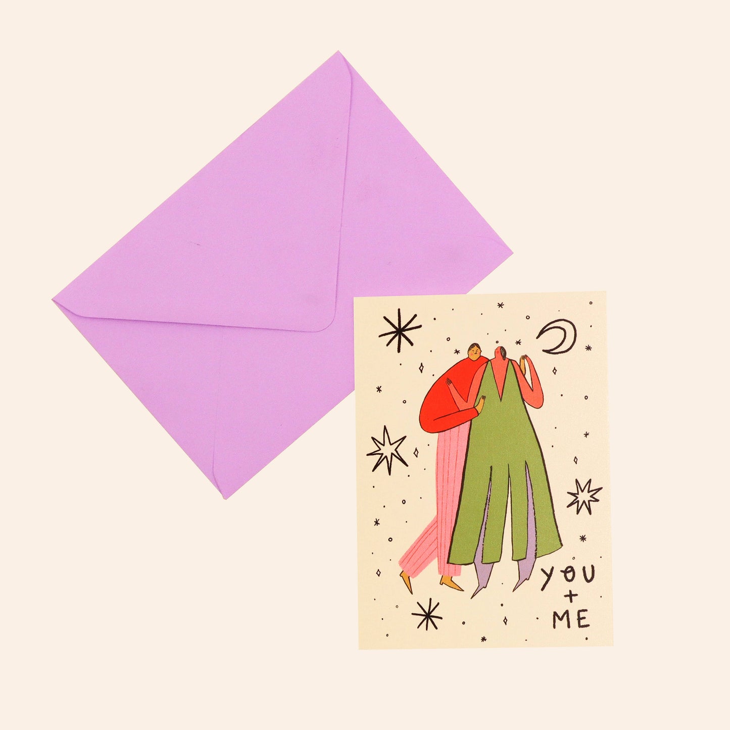 You And Me Love Card