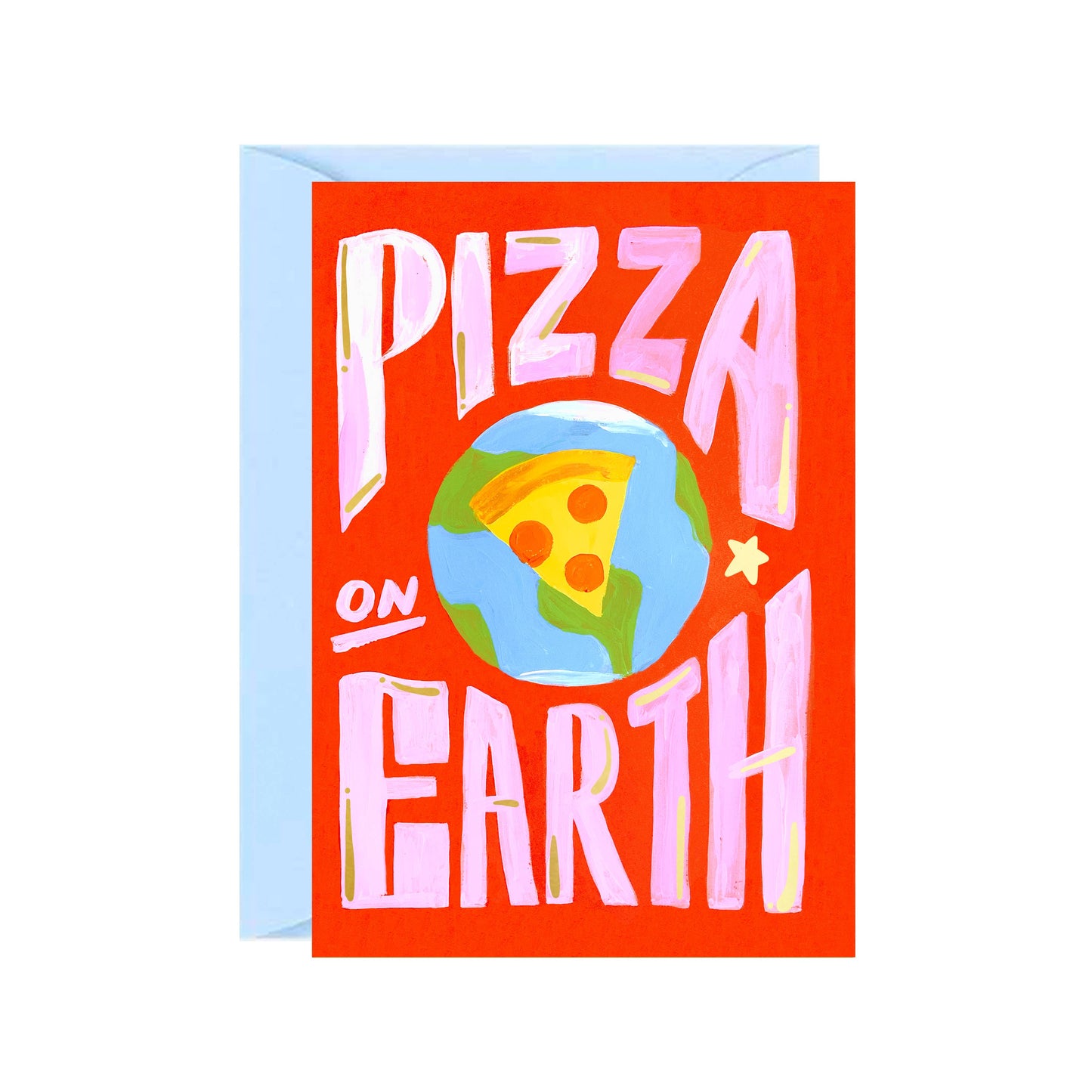 Pizza On Earth Christmas Card