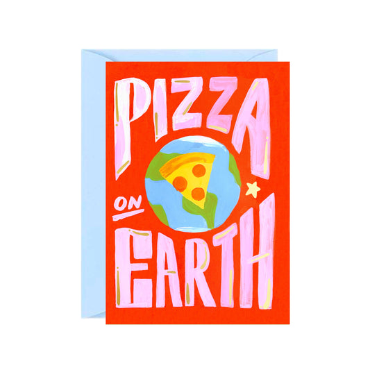 Pizza On Earth Christmas Card