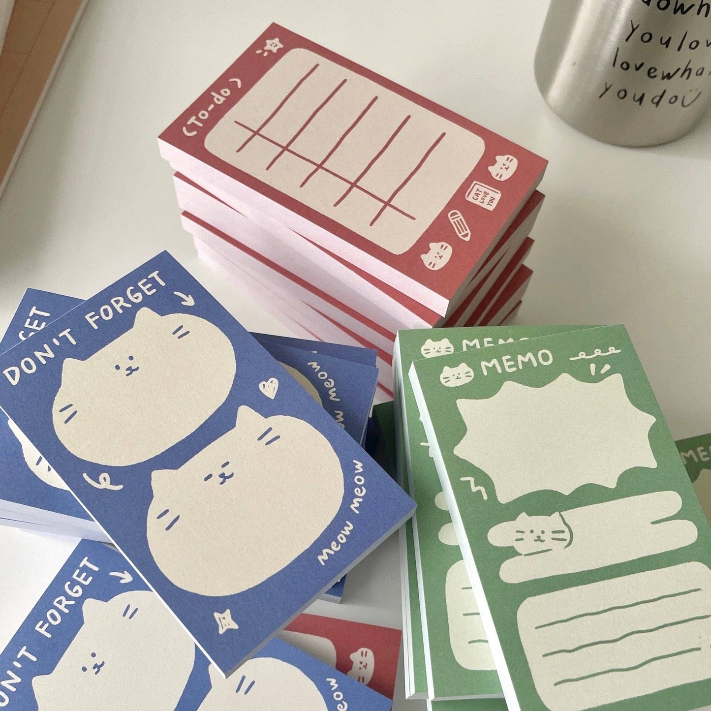 Twenty Two | Cat Memo Note Pad: Memo