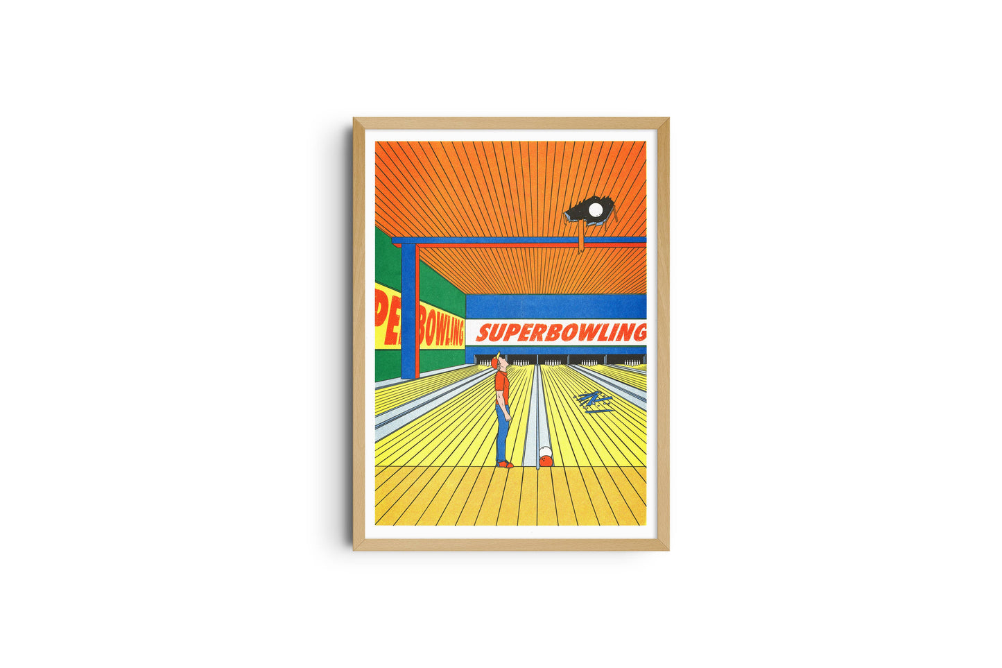 A3 poster - Simon Bailly - Super Bowling