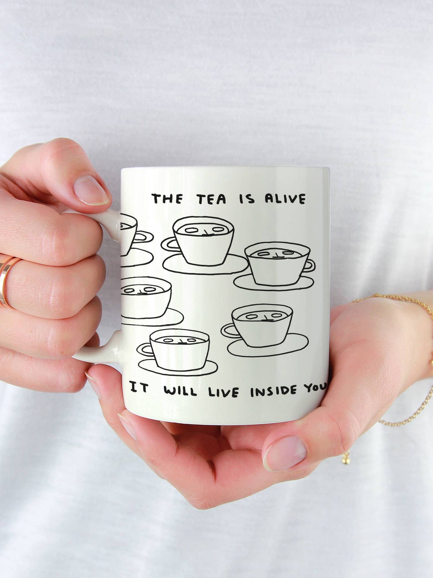 David Shrigley Mug Tea Is Alive