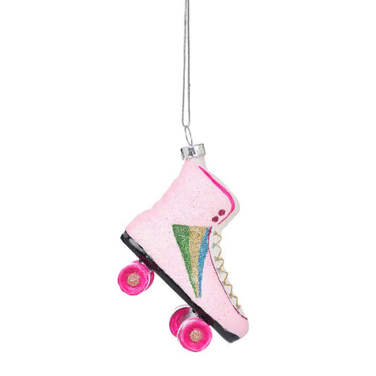 Retro Rollerskate  Shaped Bauble