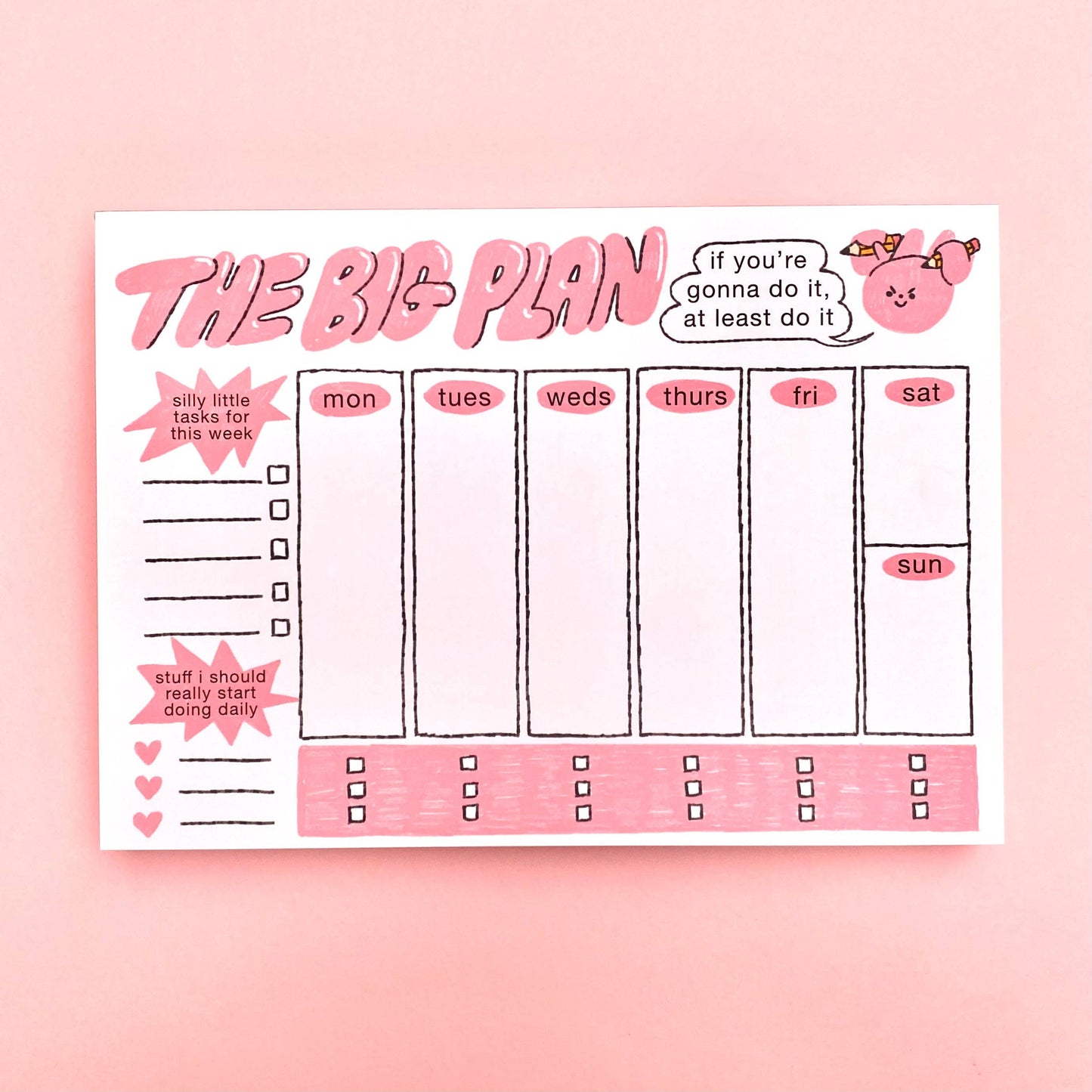 Weekly Planner Desk Notepad