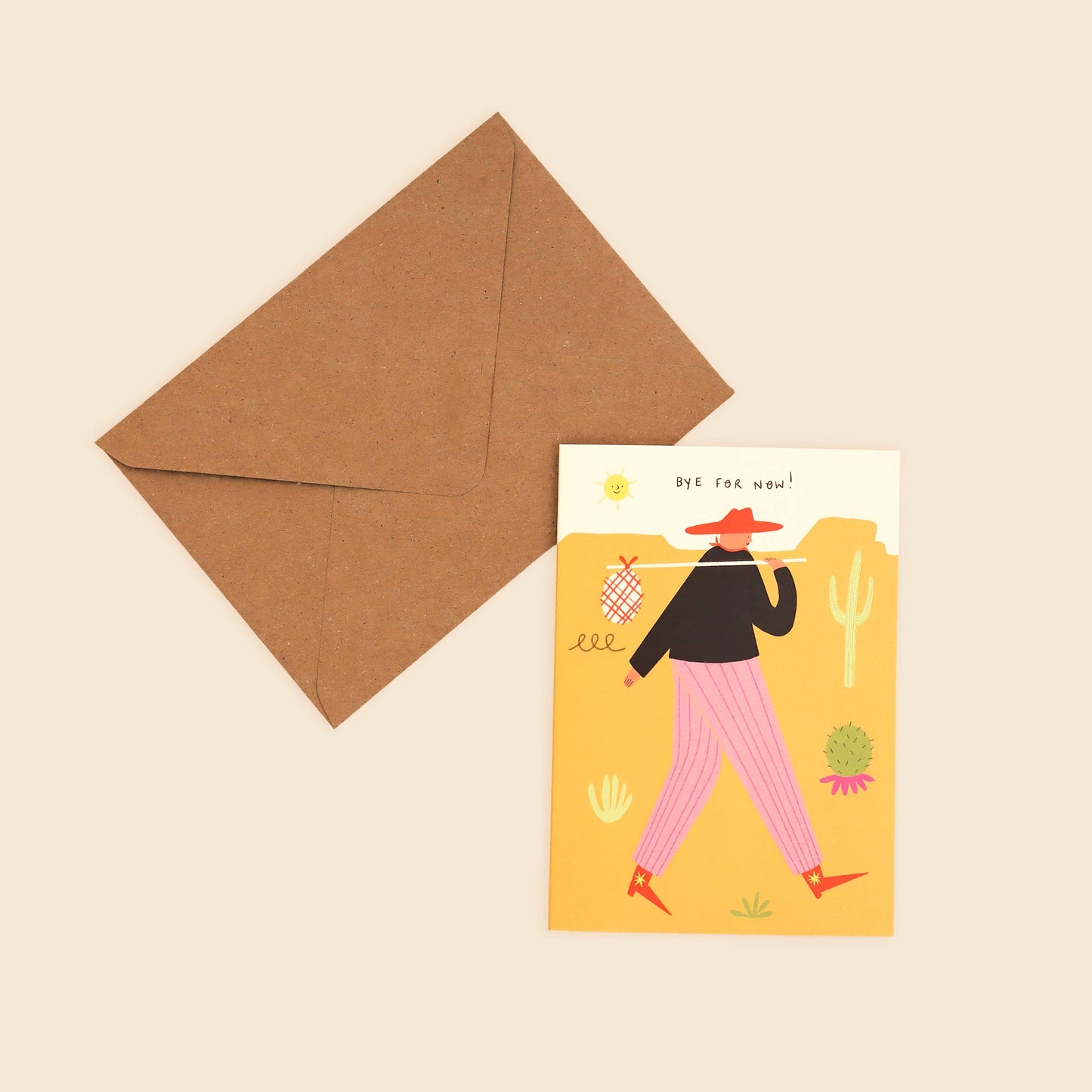 Cowboy Bye For Now Card