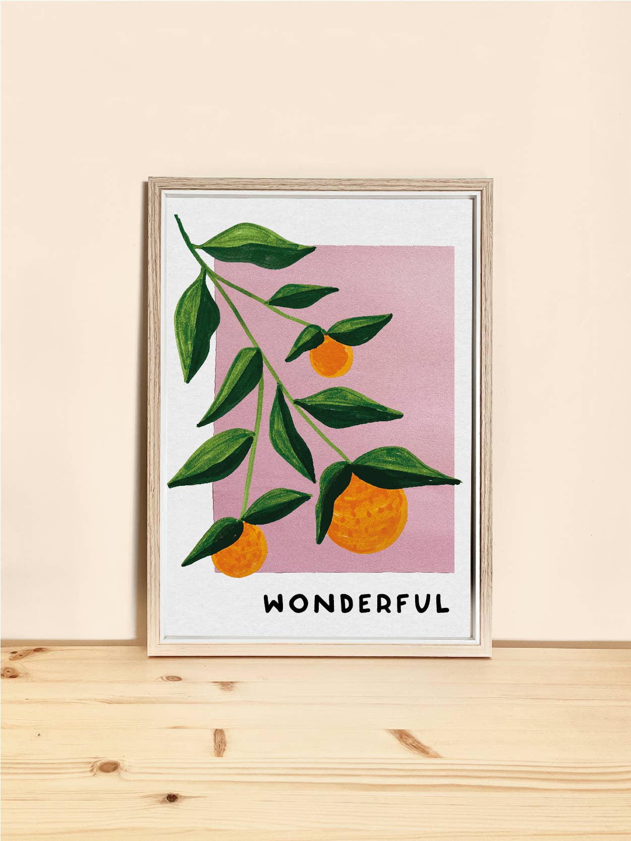 Wonderful Oranges Art Print: A3