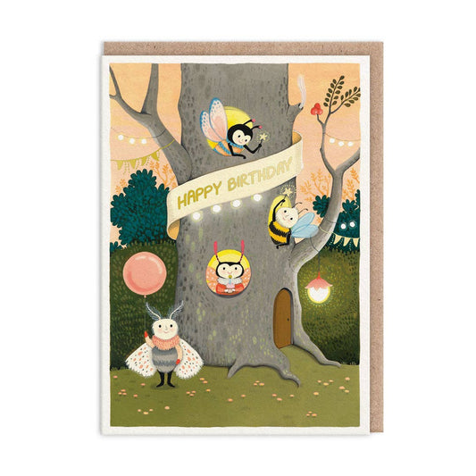 Tree Apartment Birthday Card