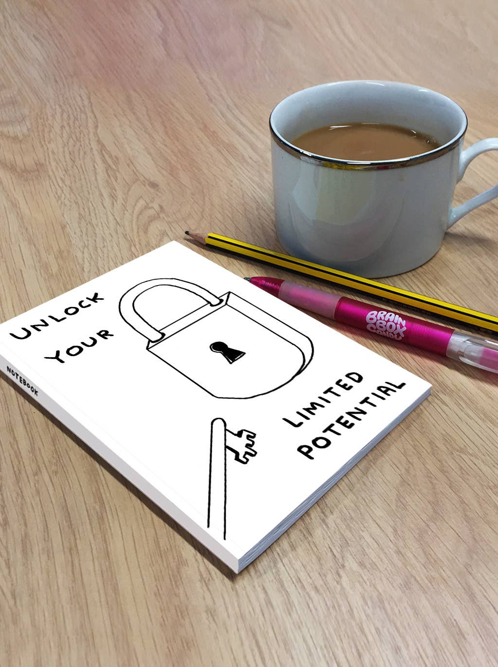 David Shrigley A6 Notebook Unlock Your Limited Potential