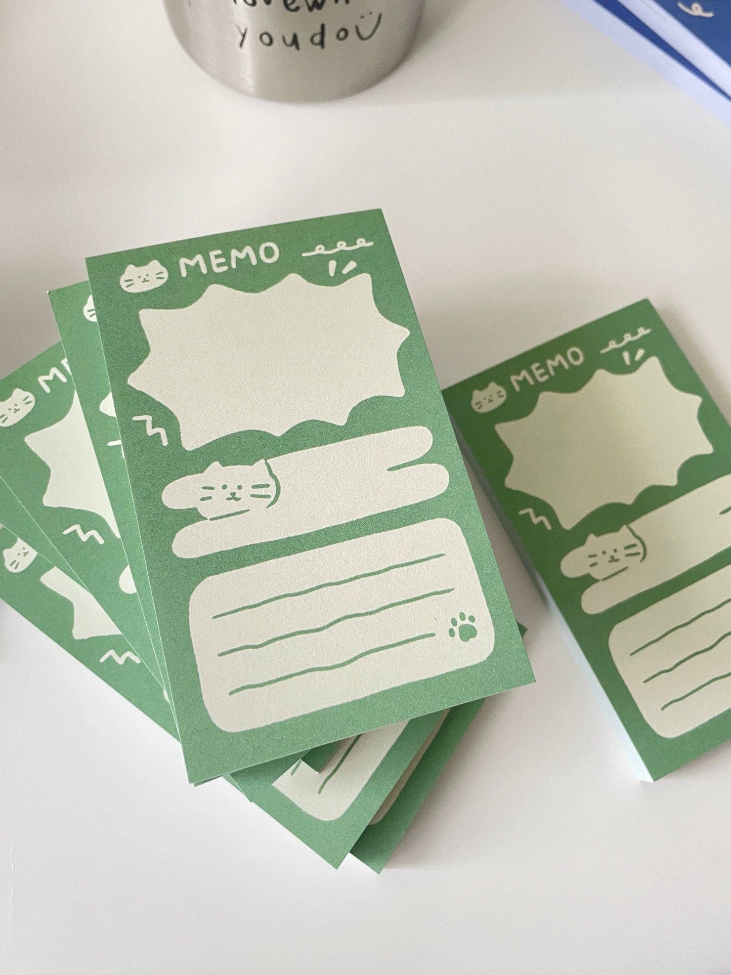 Twenty Two | Cat Memo Note Pad: Memo