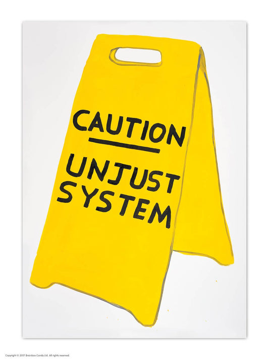 A6 Art Postcard By David Shrigley - Caution