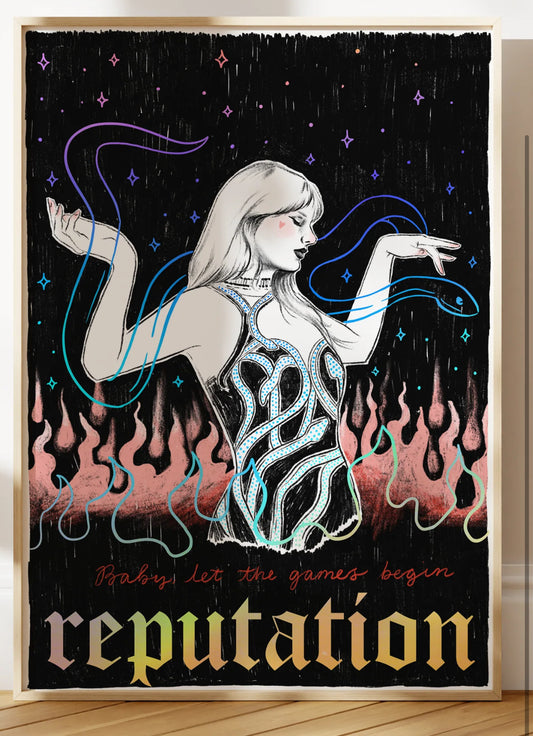 Reputation Taylor Swift Holographic A4