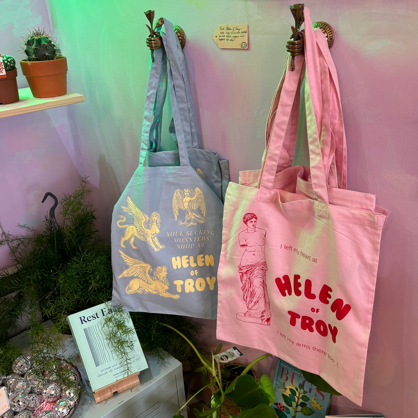 I left my arms at Helen of Troy Limited Edition Tote Bag