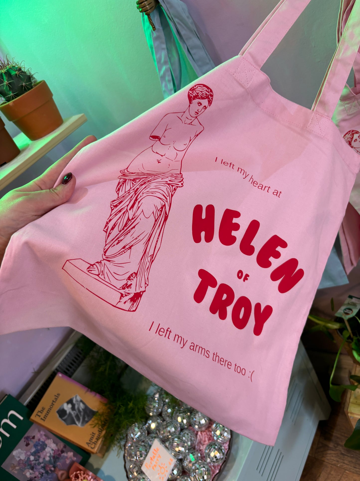 I left my arms at Helen of Troy Limited Edition Tote Bag