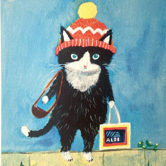 Aldi Cat A5 Print