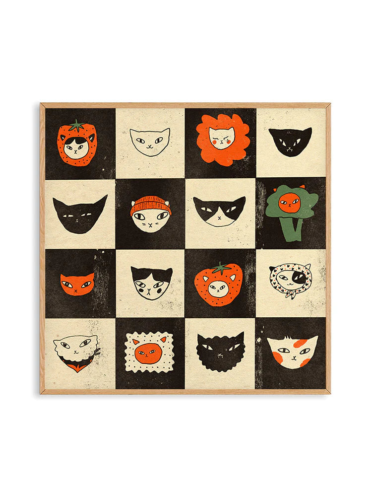 All of Them Cats XL Art Print