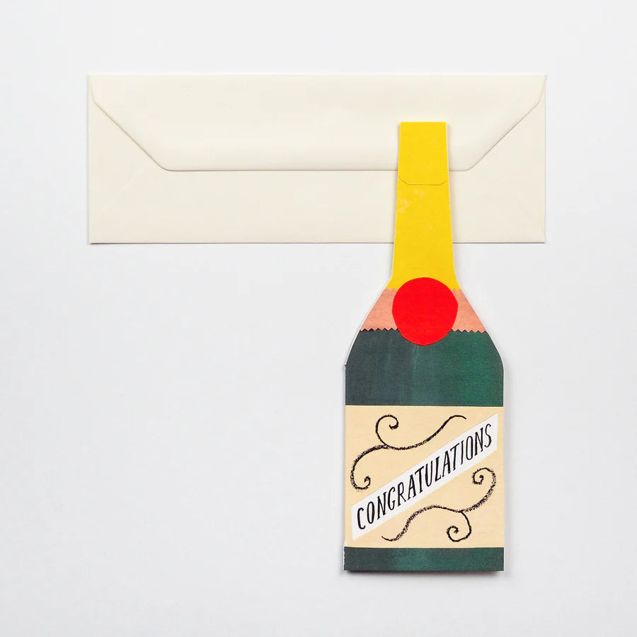 Champagne Congratulations Pop-Up Card