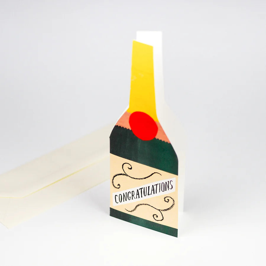 Champagne Congratulations Pop-Up Card