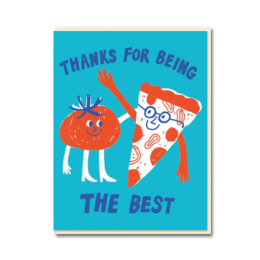 The Best Pizza Thank You Card