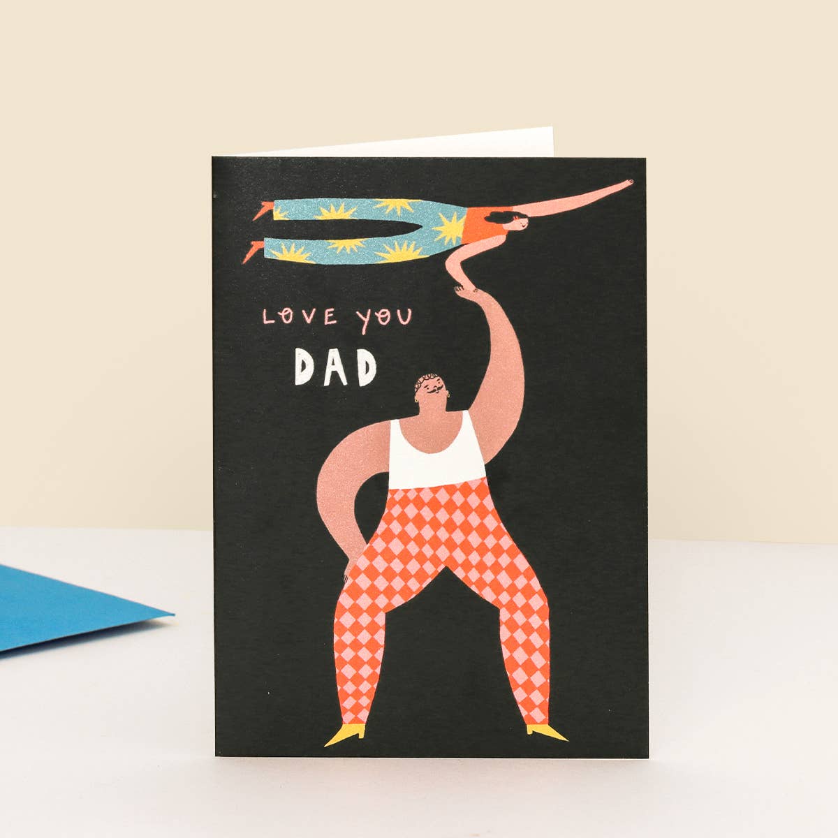 Love You Dad Card | Father's Day | Dad Birthday | Circus