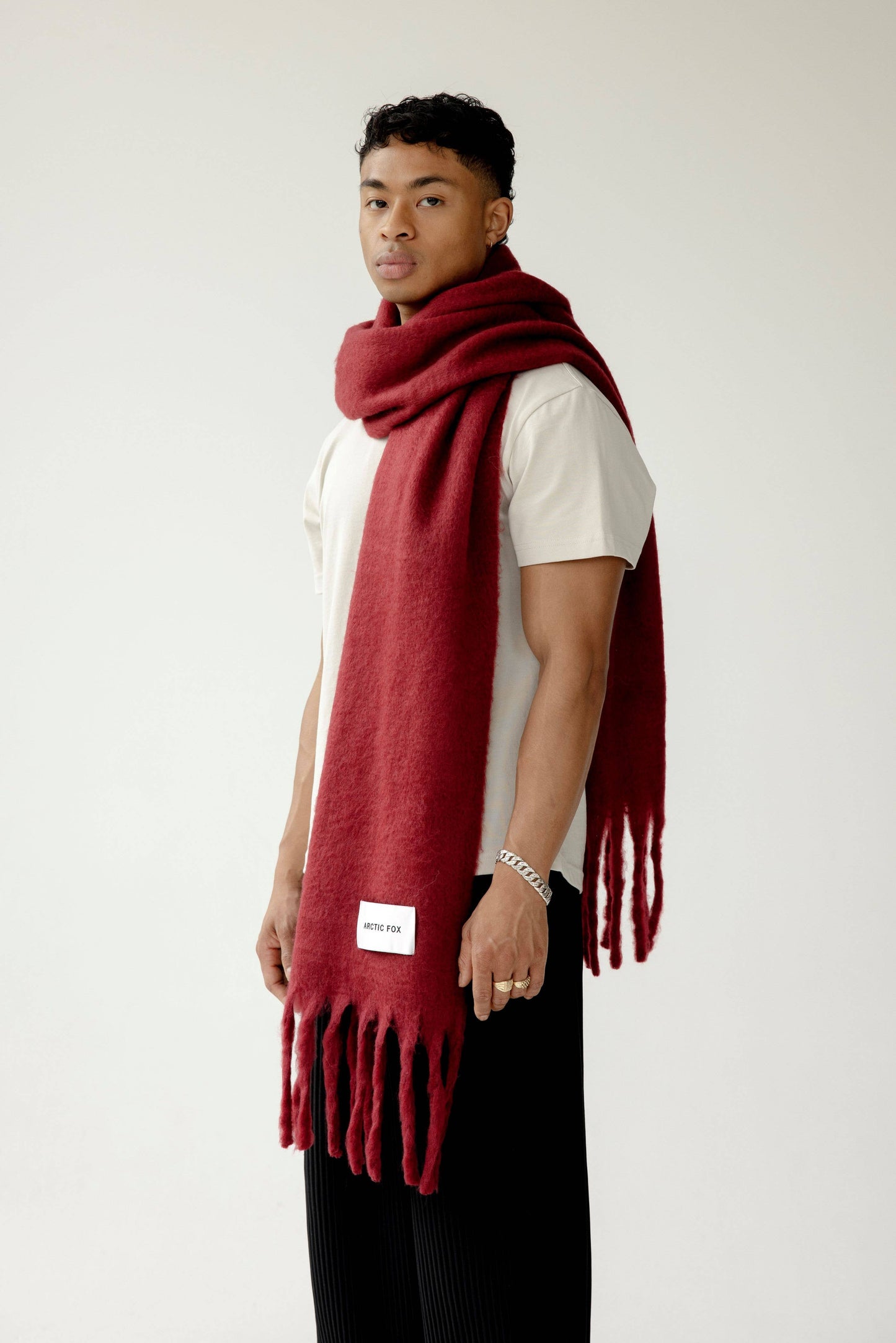 The Burgundy Berry Reykjavik Scarf - 100% Recycled