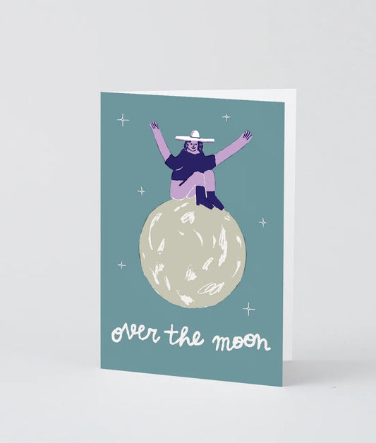 Over the Moon Card