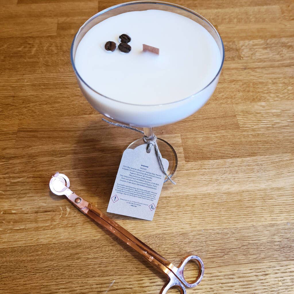 Vegan Handmade Espresso Martini Scented Cocktail Candle