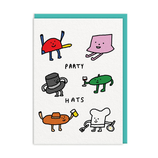 Party Hats Greeting Card