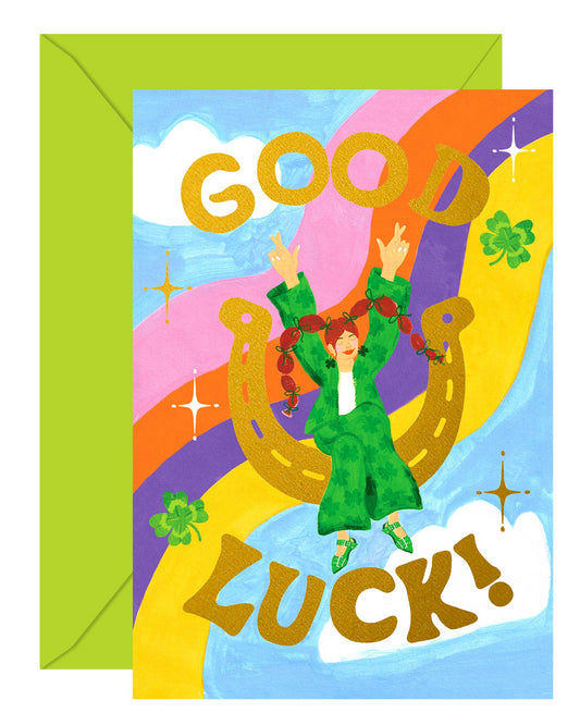 Good Luck Girl card