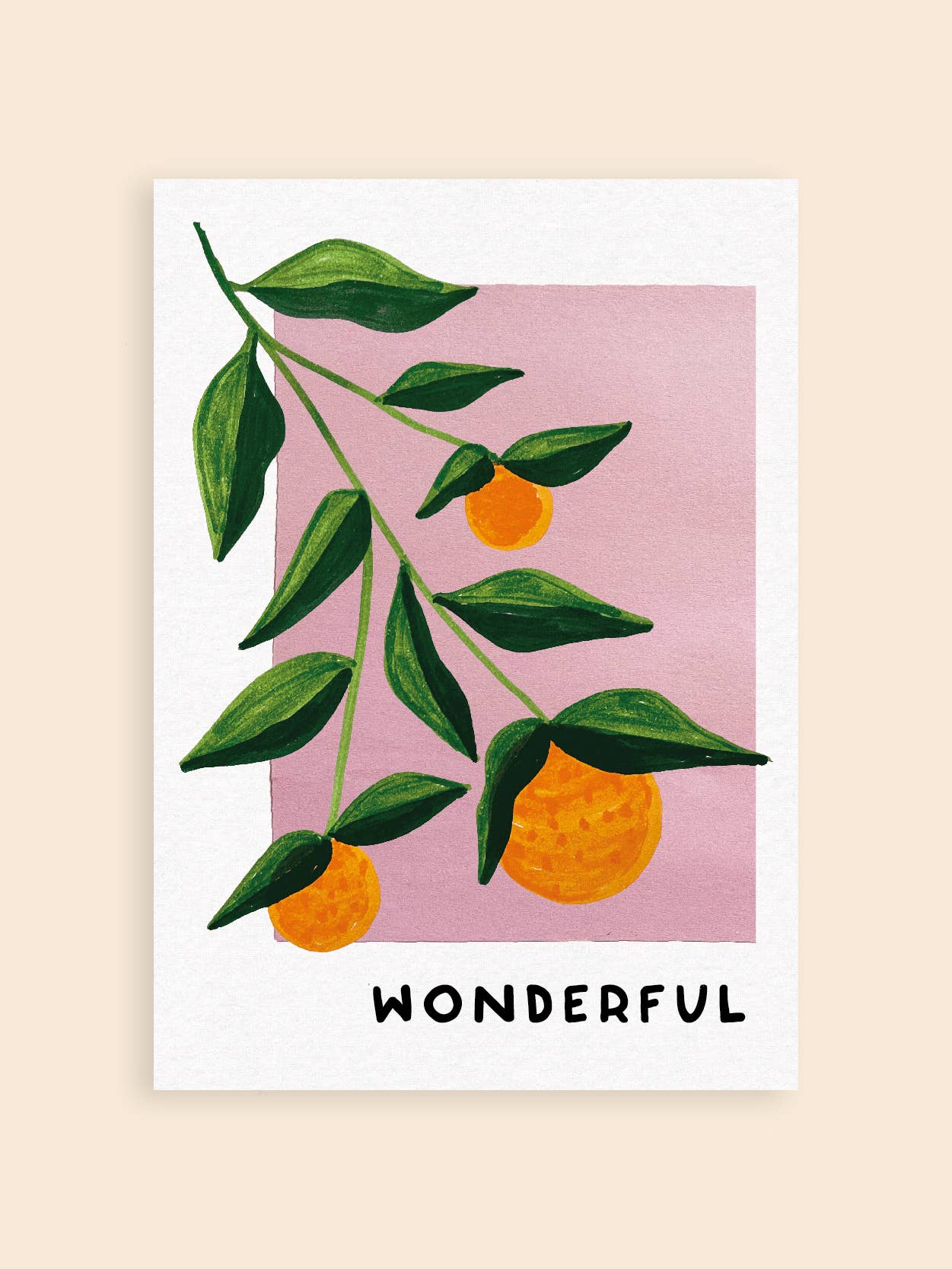 Wonderful Oranges Art Print: A3