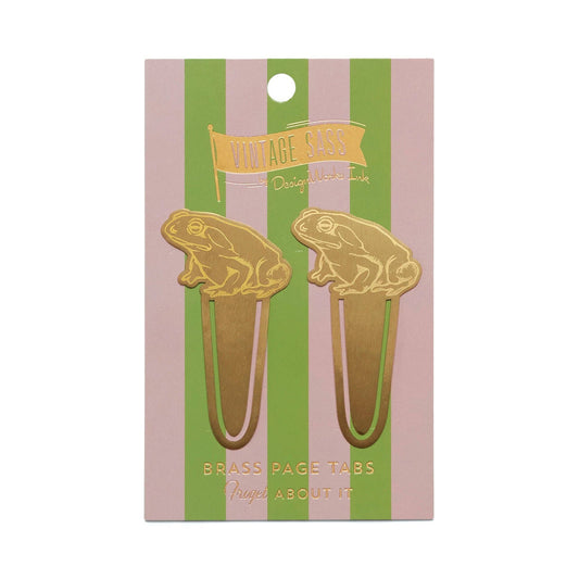 Brass Page Tabs-Froget About It Bookmarks