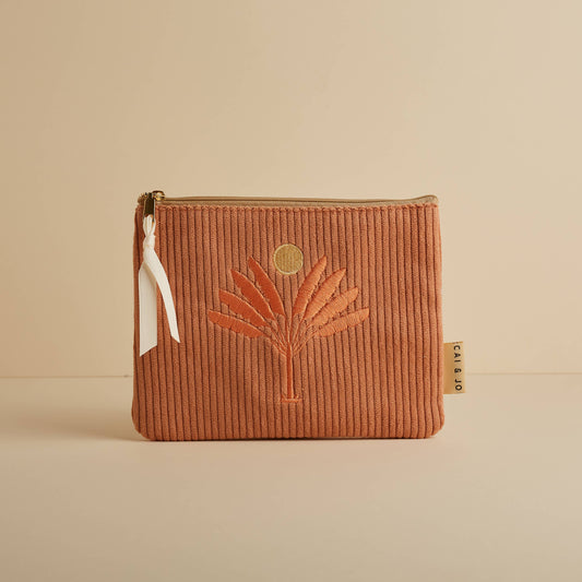 Corduroy Pouch in Dusty Pink