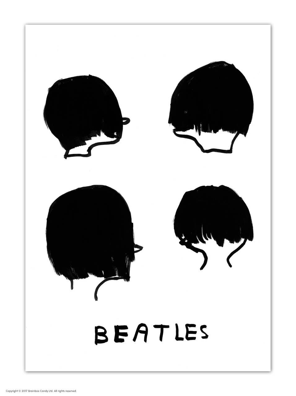 David Shrigley Postcard Beatles