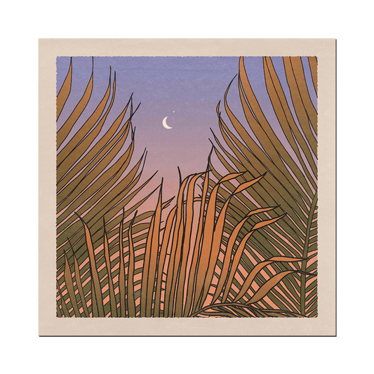 Through the Palms Print