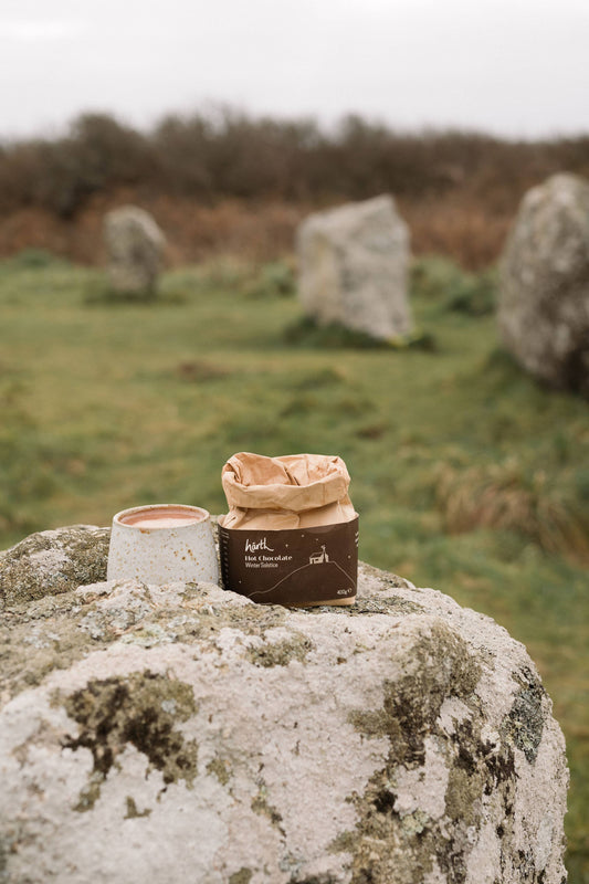 Winter Solstice Spiced Hot Chocolate (vegan)