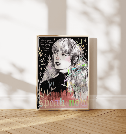 Speak Now - Taylor Swift A4 print