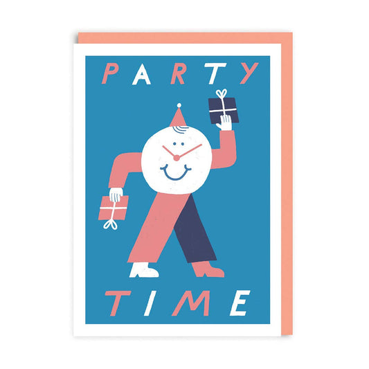 Party Time Clock Birthday Card