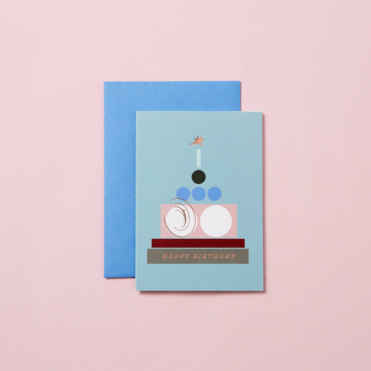 Retro Birthday Cake Card