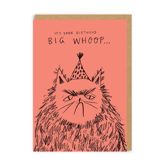 Big Whoop Grumpy Cat Birthday Card