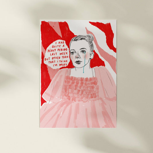 Killing Eve A4 print - Villanelle's Period