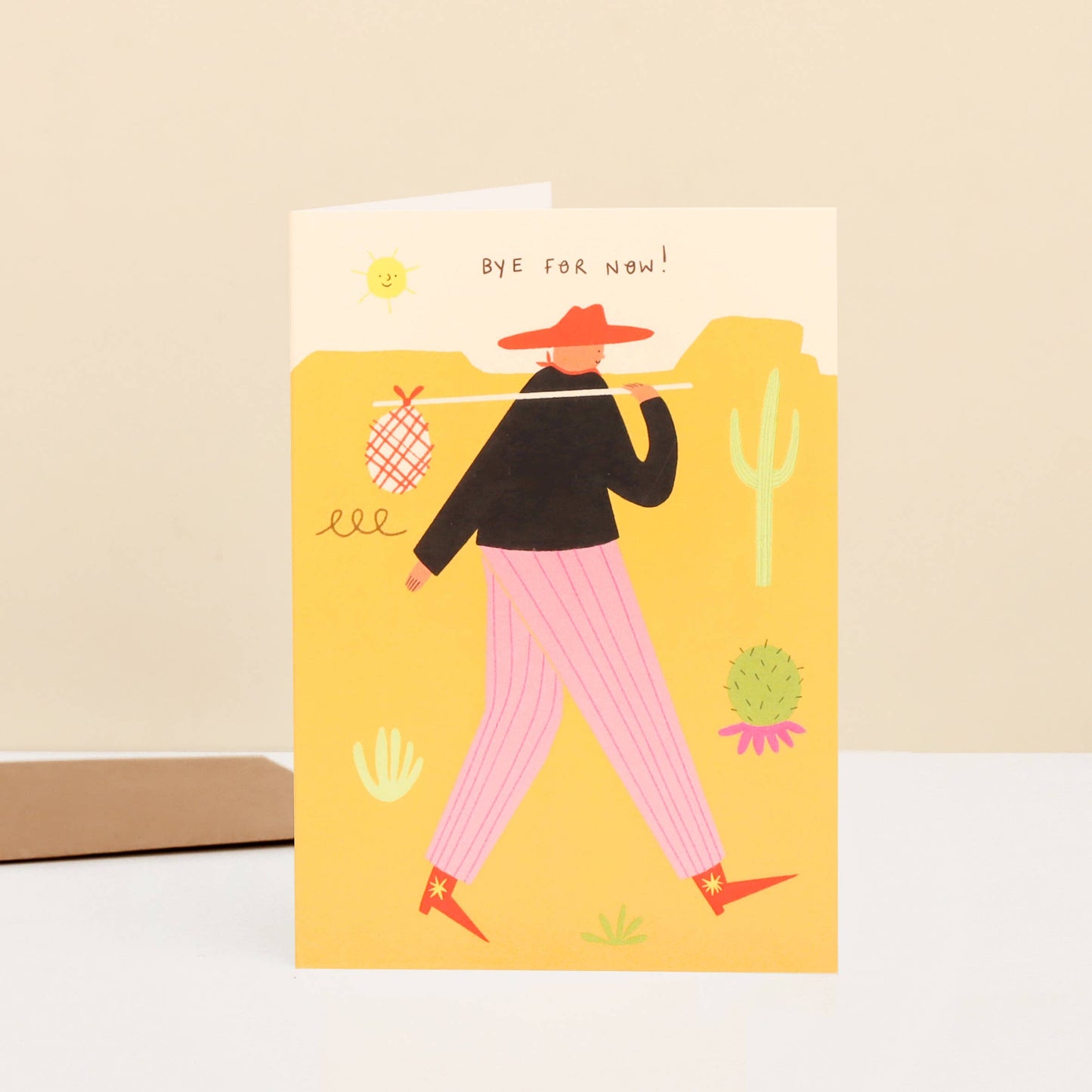 Cowboy Bye For Now Card