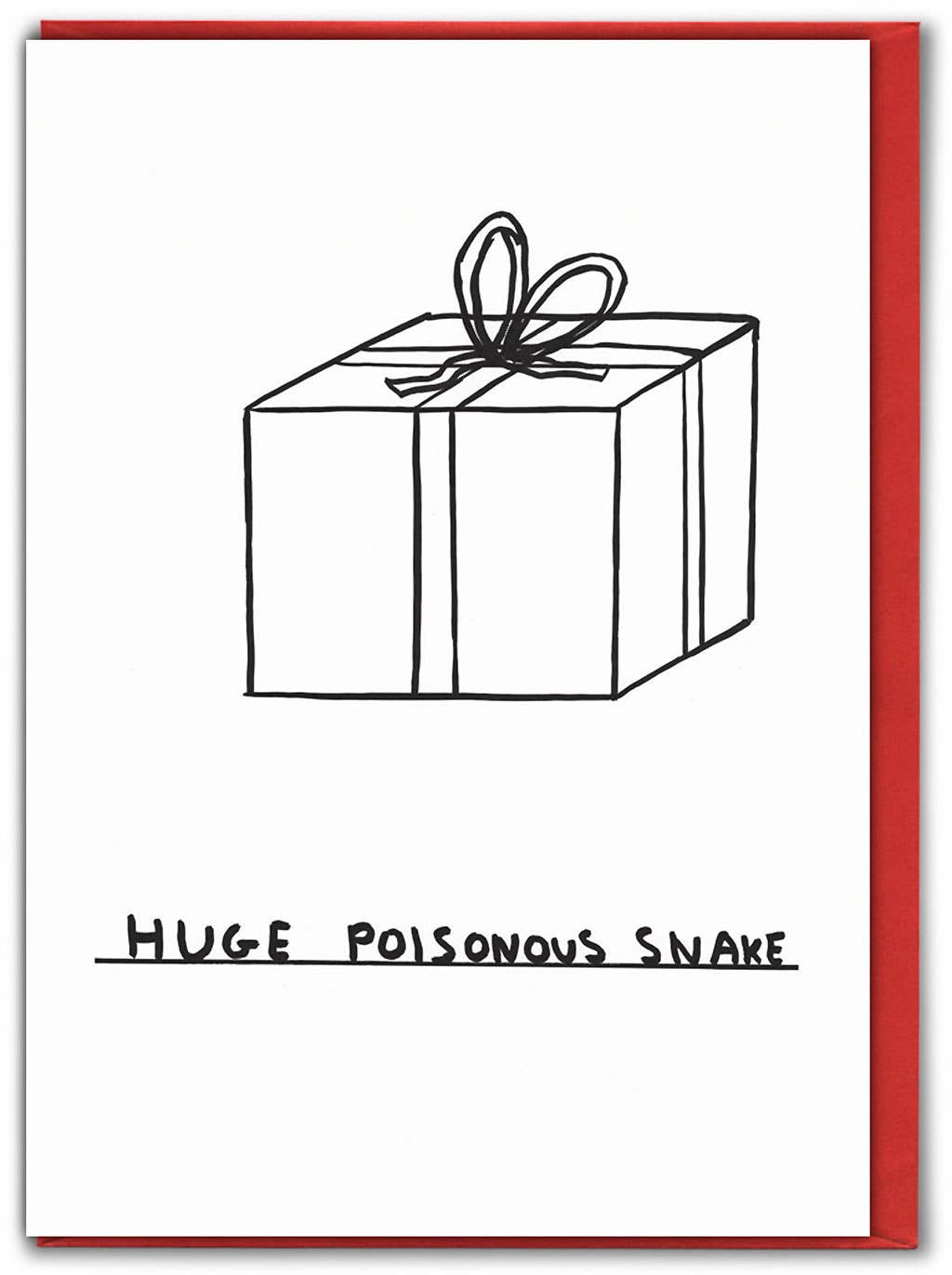 Huge Poisonous Snake Shrigley Card no